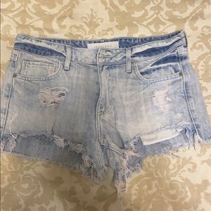 Denim shorts light washed
